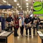 Lowes Grant Donation of Chainsaw to EVFD